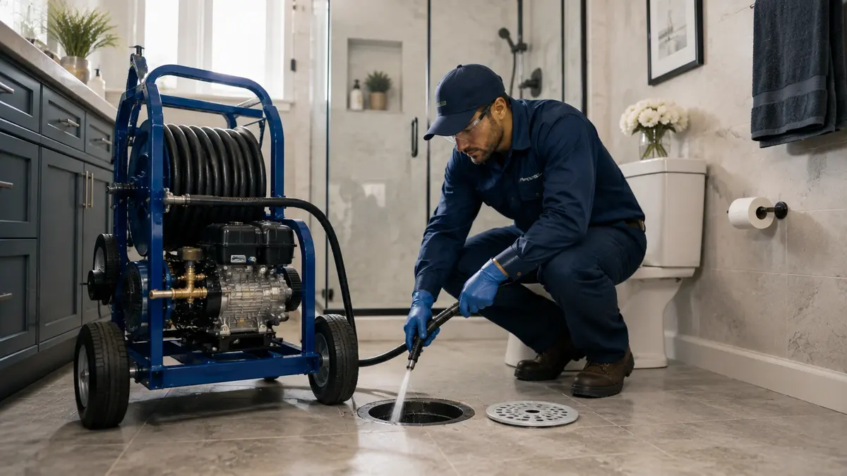 Bathroom Drain Hydro Jetting in Pala