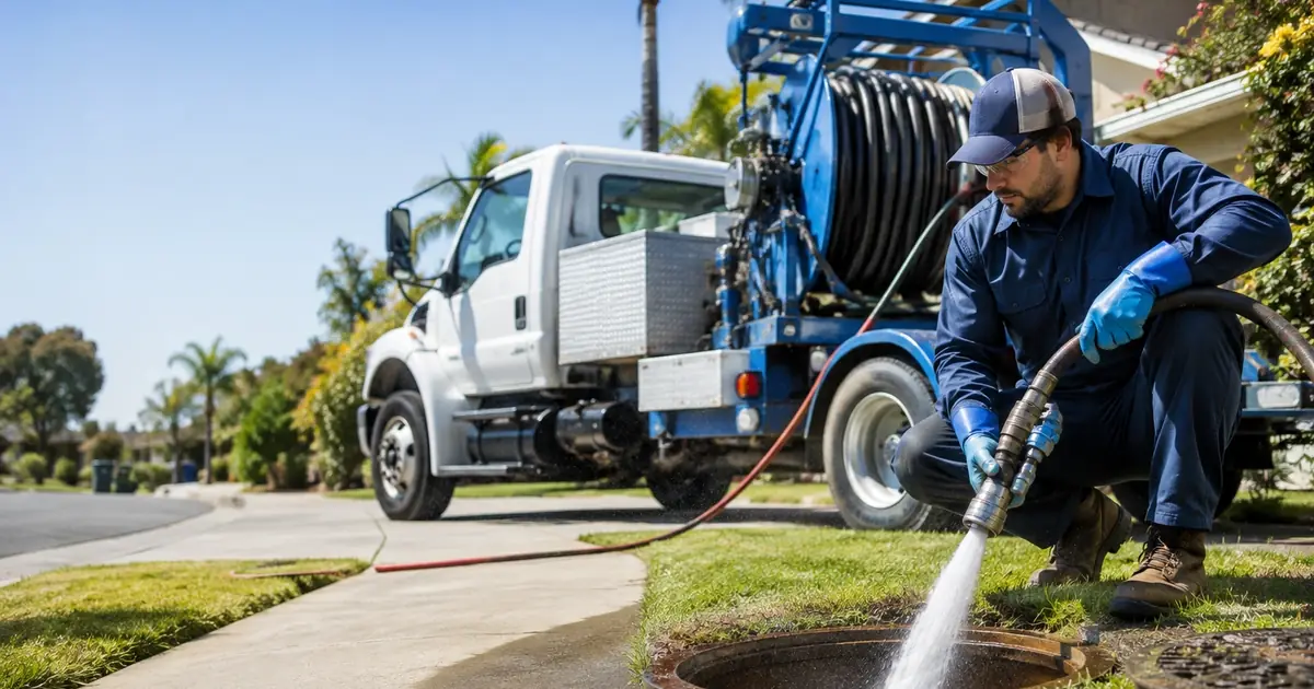 Hydro jet sewer cleaning Pala