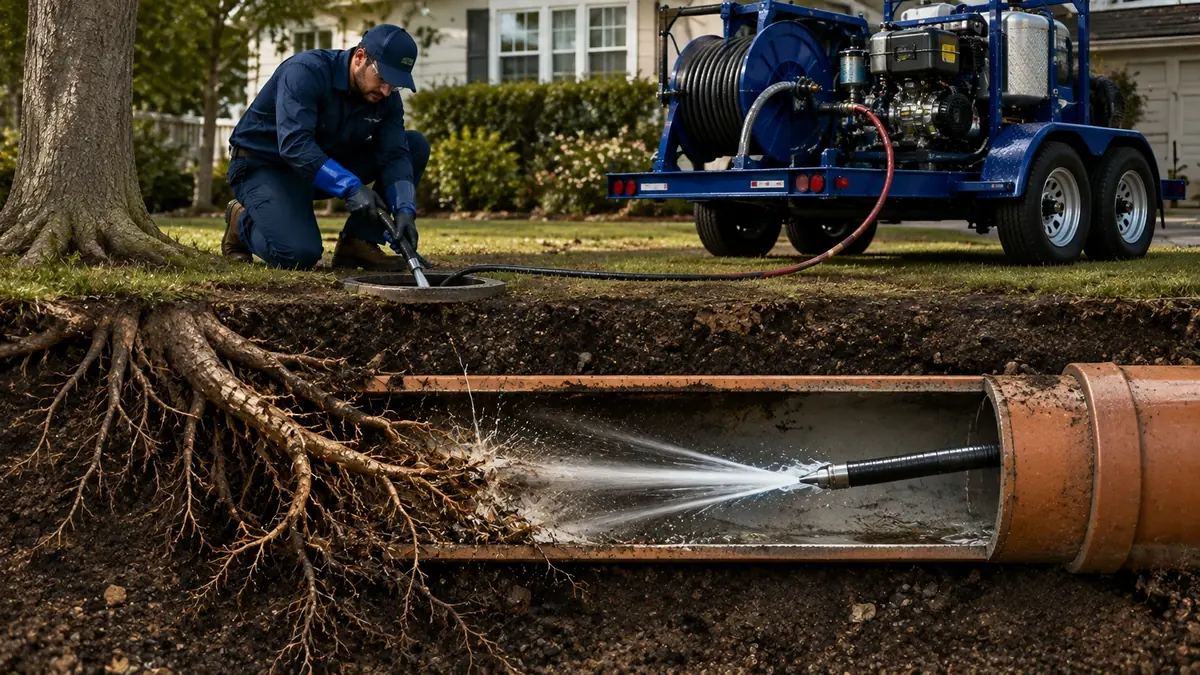 Tree Root Removal with Hydro Jetting in Pala